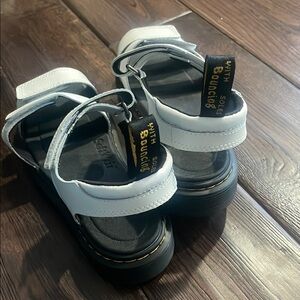 Dr. Martens Black and White Sandals